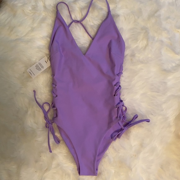 Free People x twosix Swim Anna Onepiece in Orchid - Picture 8 of 13